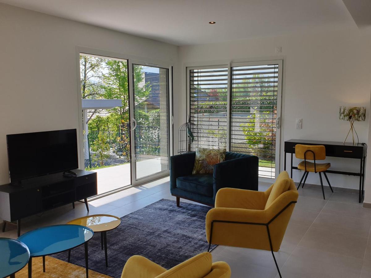 L'Appartement Jardin Avec Vue Montagnes Sévrier Eksteriør billede