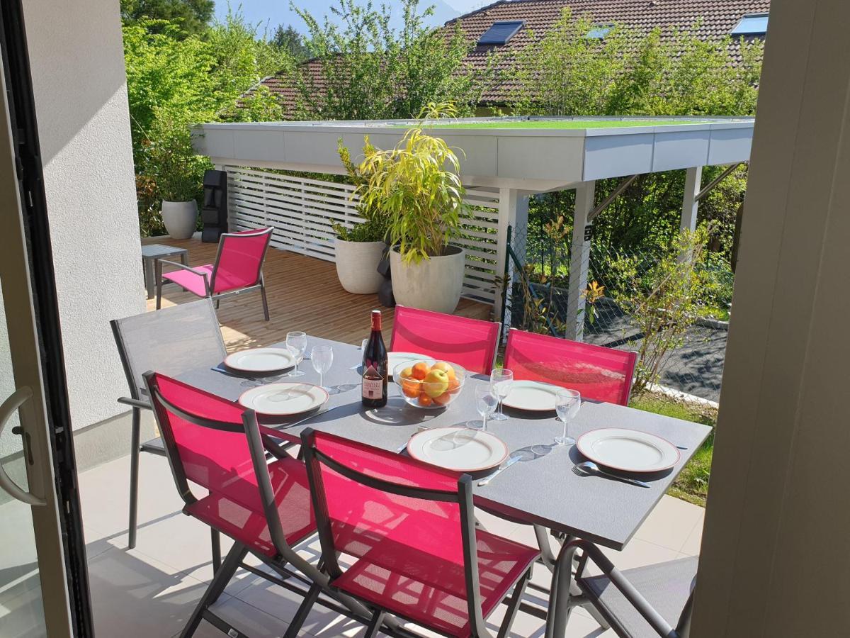 L'Appartement Jardin Avec Vue Montagnes Sévrier Eksteriør billede
