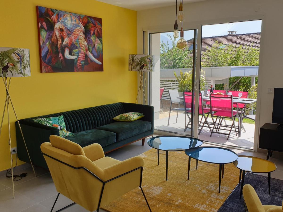 L'Appartement Jardin Avec Vue Montagnes Sévrier Eksteriør billede