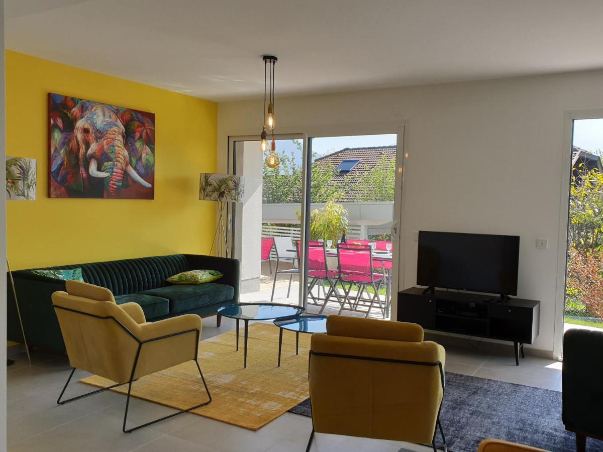 L'Appartement Jardin Avec Vue Montagnes Sévrier Eksteriør billede