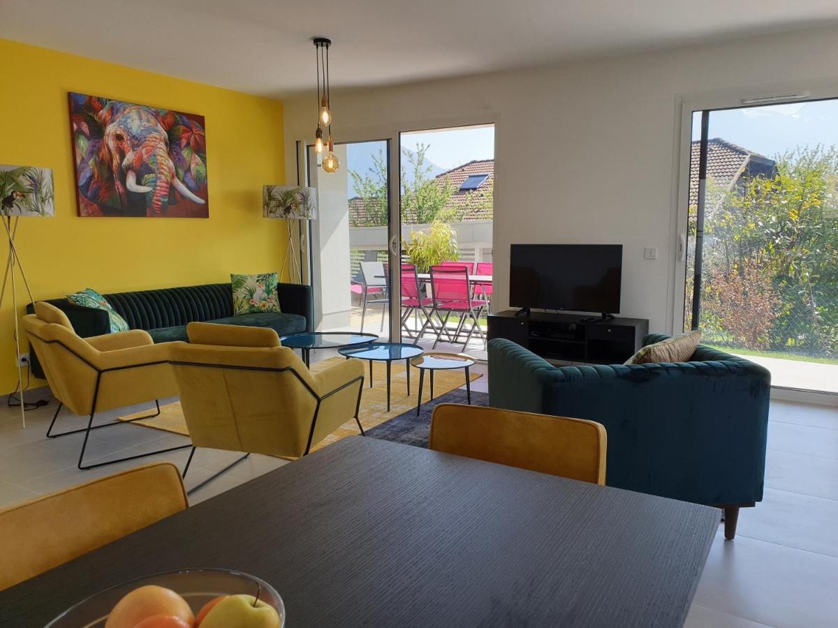 L'Appartement Jardin Avec Vue Montagnes Sévrier Eksteriør billede