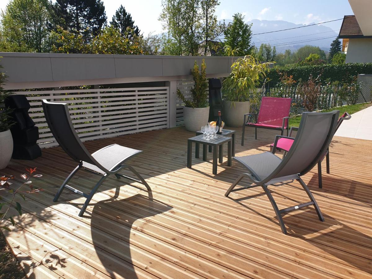 L'Appartement Jardin Avec Vue Montagnes Sévrier Eksteriør billede