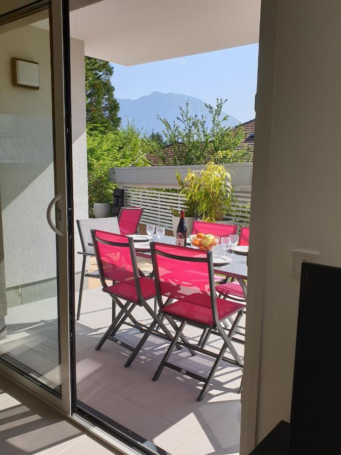 L'Appartement Jardin Avec Vue Montagnes Sévrier Eksteriør billede